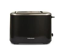 Morphy Richards Equip 2 Slice Toaster, Defrost and Reheat, Browning Controls, Variable Wide Slots, Removable Crumb Tray, Stainless Steel, 800W, Black, 222064