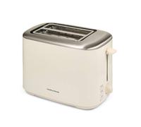 Morphy Richards Equip 2 Slice Toaster, Defrost and Reheat, Browning Controls, Variable Wide Slots, Removable Crumb Tray, 800W, Cream, 222065