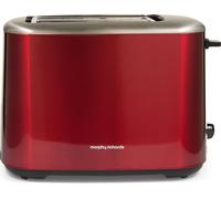 MORPHY RICHARDS Equip 222066 2-Slice Toaster - Metallic Red, Red