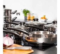 Morphy Richards Equip 8 Piece Stainless Steel Pan Set
