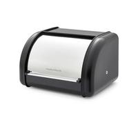 Morphy Richards Equip Compact Bread Bin, 8L, Carbon & Stainless Steel Design Durable and Fresher Bread, Easy Access Lid, Noise Dampening Technology, Non Slip Water Resistant Base, Black, 832501