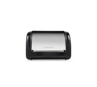 Morphy Richards Roll Front Bread Bin in Black | Size: Small