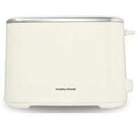 Morphy Richards Equip Cream 2 Slice Toaster Defrost And Reheat Settings 2 Slots