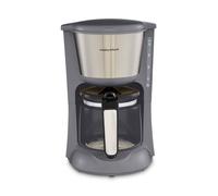 Morphy Richards Equip Filter Coffee Machine, Pour Over Technology,10 Cup Capacity, Fast Brew, Anti Drip, Easy Clean Reusable Filter, Keep Warm, Aroma Blender, Grey and Stainless Steel,162505