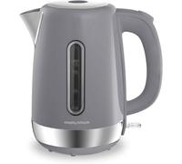 Morphy Richards Equip Jug Kettle, 1.7L, Rapid Boil, Coated Stainless Steel, Grey - 102787