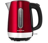 Morphy Richards Equip Kettle, 1.7L, 3Kw Rapid boil, Removeable Limescale Red