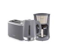 Morphy Richards Equip Kettle, Toaster And Coffee Machine Breakfast Set In Grey Grey One Size