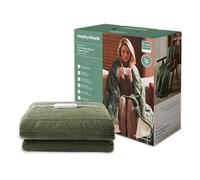 EverCosy Small Fleece Electric Heated Throw - Green