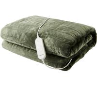 EverCosy Small Fleece Electric Heated Throw - Green