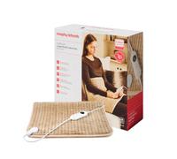 Morphy Richards EverCosy Large Electric Heat Pad, 95×50cm, 6 Heat Settings, Auto Shut-Off, Quick Heating, BEAB Approved, 1p-hr Cost, Machine Washable, Travel-Friendly, Mocha, 690003