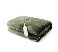 Morphy Richards EverCosy Large Luxury Striped Fleece Electric Heated Throw - Green, 610104