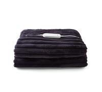 Morphy Richards EverCosy Small Luxury Striped Fleece Electric Heated Throw Blue