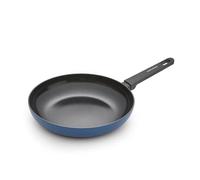 Morphy Richards Frying Pan, Recycled Aluminium, 28cm, Non Stick Ceramic Coating, Soft Touch Handles, Oven Safe Up to 180c, Suitable for All Hobs, Blue, 853502