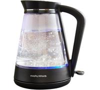 Morphy Richards Glass Kettle, 1.7L, Illuminated, Premium Glass, 3kw Rapid Boil,