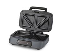 Morphy Richards GRILLX Toasted Sandwich Maker, Non-Stick Easy Clean Plates, Anti Hot Steam, Timer, Cool Touch Handle, Anti-Slip Feet, Cord Storage, 800W, 450001, Black