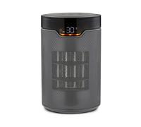 Morphy Richards HeatFlux Digital Ceramic Tower Fan Heater, Remote Control, Compact, 20m2 Coverage, Oscillation, Timer Function, Auto Switch off, Touch Panel Design, Low Noise, 2kw, Grey, 825402