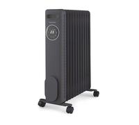 Morphy Richards HeatFlux Digital Oil Filled Radiator, Remote Control, 25m2 Coverage, LED Digital Touch Panel, Eco Mode, Personalised Warmth, Timer, Auto Switch Off, Cord Storage, 2.5kw, Grey, 827877