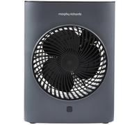MORPHY RICHARDS HeatFlux 2000 W Portable Hot & Cool Fan Heater - Grey, Silver/Grey