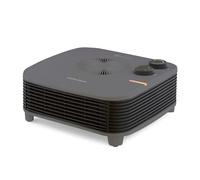 Morphy Richards HeatFlux 2kw Flat Fan Heater, 20m2, Adjustable Thermostat, Lightweight, Compact, Portable, Low Noise, Wide Angle Heat Output, Overheat Protection, Grey, 825101