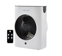 Morphy Richards HeatFlux 2kw Upright Fan Heater, Remote Control, 20m2, Anti-Freeze, Adjustable Thermostat, Timer, Touch LED Display, Low Noise, Auto Switch Off, Overheat Protection, White, 825200