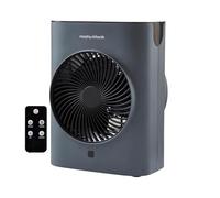 Morphy Richards HeatFlux 2kw Upright Fan Heater, Remote Control, 20m2, Anti-Freeze, Adjustable Thermostat, Timer, Touch LED Display, Low Noise, Auto Switch Off, Overheat Protection, Grey, 825201