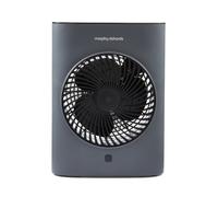 Morphy Richards HeatFlux 2kw Upright Fan Heater, Remote Control, 20m2, Anti-Freeze, Adjustable Thermostat, Timer, Touch LED Display, Low Noise, Auto Switch Off, Overheat Protection, Grey, 825201