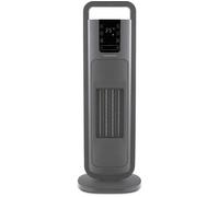 MORPHY RICHARDS HeatFlux Hot & Cool Ultra Thin Ceramic Tower Fan Heater - Grey, Silver/Grey