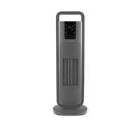 HeatFlux Ultra Thin 2kw Ceramic Tower Fan Heater with Remote Control - Grey