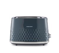 Morphy Richards Hive 2 Slice Toaster, Variable Browning, Removable Crumb Tray, Cancel, Defrost, Reheat, Anti-jam feature, Gloss Finish, 850W, Grey