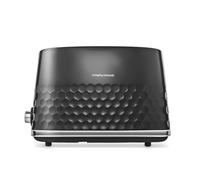 Morphy Richards Hive 2 Slice Toaster, Variable Browning, Removable Crumb Tray, Cancel, Defrost, Reheat, Anti-jam feature, Gloss Finish, 850W, Black, 220031