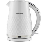 Morphy Richards Hive Kettle, 1.5L, Easy Fill System, Enhanced Waterspout, 3KW Rapid Boil, 360 Degree Base, Limescale Filter, Water Viewing Window, White, 108274