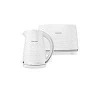 Morphy Richards Kettle & Toaster Breakfast Set 1.7L, 2 Slice, White Hive 950073
