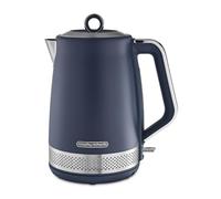 Morphy Richards Illumination 1.7L Jug Kettle, Rapid Boil, Boil Dry Protection, Pull Off Lid, Limescale Filter, Easy View Window, 360 Cordless Base, Stainless Steel, Navy Peony, 108023