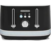 MORPHY RICHARDS Illumination 248020 4-Slice Toaster - Black, Black