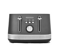 Morphy Richards Illumination 4 Slice Toaster, 7 Toast Settings, Browning Controls, Variable Width Slots, Auto Pop-up, Removeable Crumb Tray, Cord
