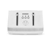 Morphy Richards Illumination 4 Slice Toaster, 7 Toast Settings, Browning Controls, Variable Width Slots, Auto Pop-up, Removeable Crumb Tray, Cord Storage, 1500W, White, 248021