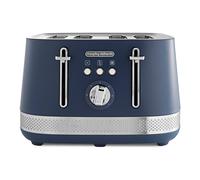 Morphy Richards Illumination 4 Slice Toaster, 7 Toast Settings, Browning Controls, Variable Width Slots, Auto Pop-up, Removeable Crumb Tray, Cord Storage, 1500W, Navy Peony, 248023