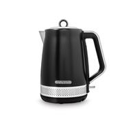 Morphy Richards Illumination 1.7L Jug Kettle, Rapid Boil, Boil Dry Protection, Pull off Lid, Limescale Filter, Easy View Window, 360 Cordless Base, Stainless Steel, Black , 108020