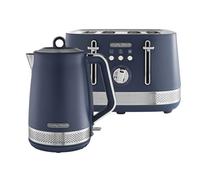 Morphy Richards Illumination Navy Peony Kettle And Toaster Set