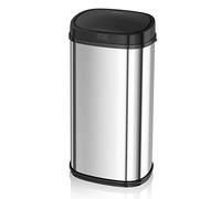Morphy Richards Kitchen Bin with Infrared Sensor Technology, Square, Stainless Steel, Silver, 42 Litre