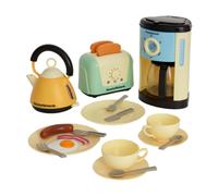 Casdon Morphy Richards Toys. Complete Kitchen Set. Toy Appliance Playset for Kids with Toaster, Coffee Maker, Kettle, Play Food and More. For Children Aged 3+, Pastel