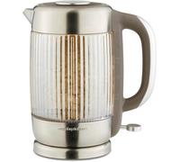 Morphy Richards Lantern Amber Glass 1.5L 3KW Ribbed Jug Kettle