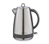 Morphy Richards Mexborough 1.7L Kettle, Stainless Steel, 3K Rapid Boil, 360 Base, Anti-Lime Scale Filter, Boil Dry Protection, Illuminated On/Off Switch, Water Window, Ring Pull, Grey Trim, 102902