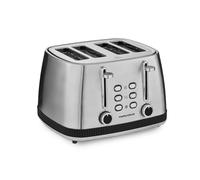 Morphy Richards Mexborough 4-Slice Toaster, Variable Browning Control, Black & Stainless Steel - 242901