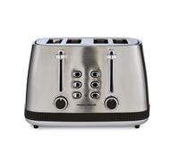 Morphy Richards Mexborough 4-Slice Toaster, Variable Browning Control, Black & Stainless Steel - 242901