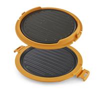 Morphy Richards MICO Round Grill, Quick & Easy Microwave Cooking, Compact Design, Advanced Heatwave Technology, Non-Stick, Healthy Eating, Fajitas, B
