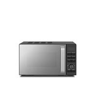 Morphy Richards Digital Microwave with Mirror Glass Door, 20L Capacity, 95 Minute Timer fo Cooking, 6 Power Levels, Defrost mode, Glass Turntable, 800W, Matt Black, Easy Clean, 511444