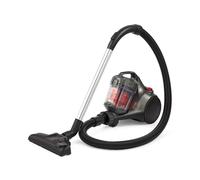 Morphy Richards MRXCYLINDERFLEX Powersphere Cylinder Vacuum, 2.1L, HEPA Filter, 13 KPA, Cyclone Filtration, 5m Automatic Cord, Carpets & Hard Floors, Pet Friendly, Energy Class A, Grey & Red, 700010
