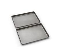 Morphy Richards Oven Tray Set, 13"x9" - Heavy Duty Carbon Steel | Non-Stick Coating | Oven, Dishwasher & Freezer Safe | Ideal for Baking, Roasting & Grilling | 849004