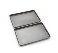 Morphy Richards Oven Tray Set, 15"x10" - Heavy Duty Carbon Steel | Non-Stick Coating | Oven, Dishwasher & Freezer Safe | Ideal for Roasting, Baking & Grilling | 849005